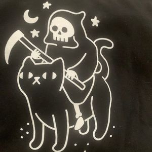 black cat hoodie